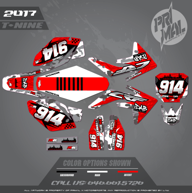 Honda Crf R Custom Motocross Graphics Atv Mx Graphics Primal X