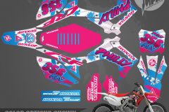HONDA CRF450R  MOTOCROSS GRAPHICS ATV MX GRAPHICS PRIMAL X MOTORSPORTS PRIMAL GFX BIKELIFE PHILLY