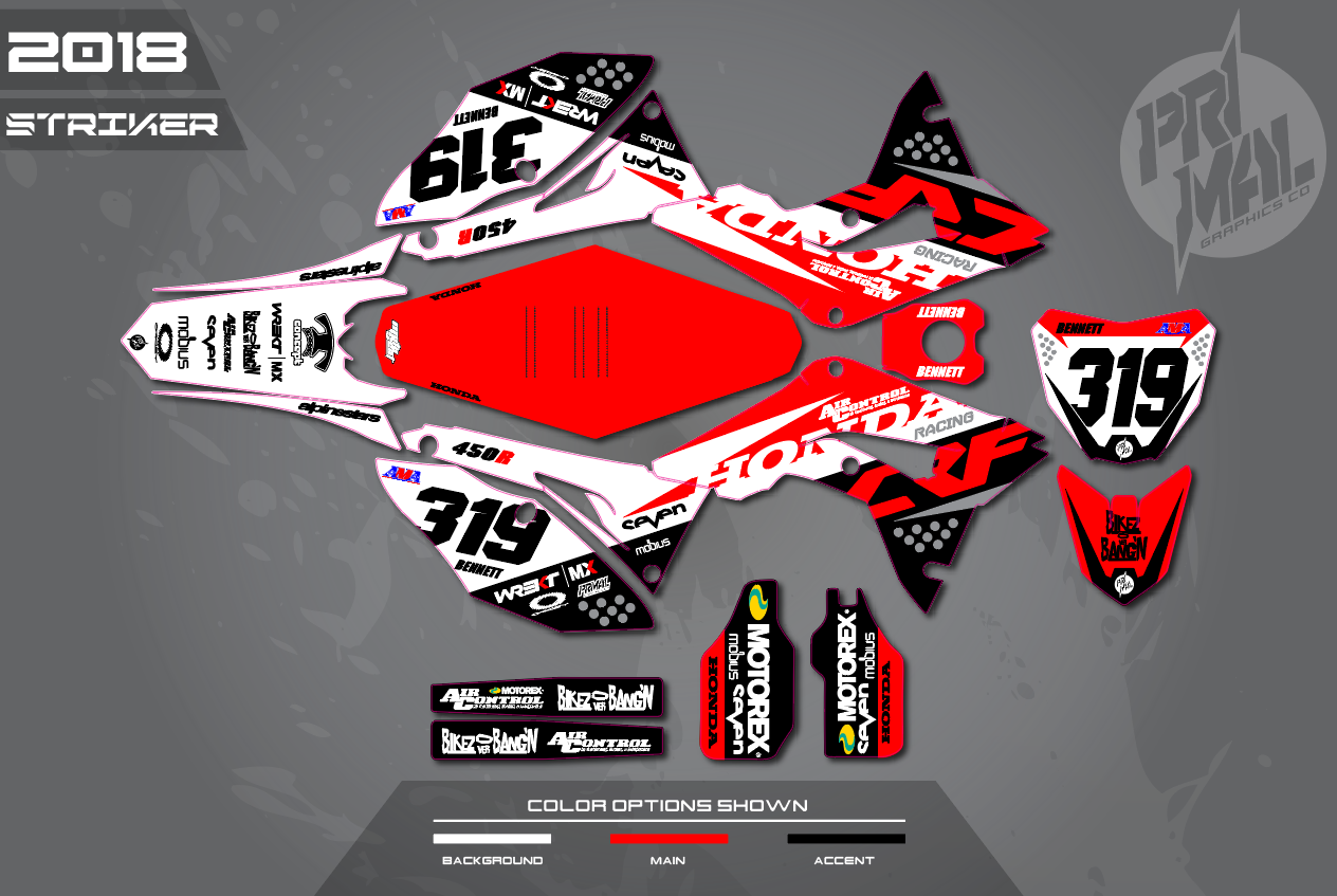 Adhesivos Mcc Motocrosscenter Team (Diseño Aleatorio) Modelo1