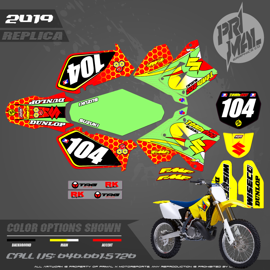 TEAM ECC SUZUKI GFX RECREATED | Primal X Motorsports | Motocross ...