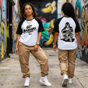 GET BANANAS | Raglan Sleeve Mesh T-Shirt