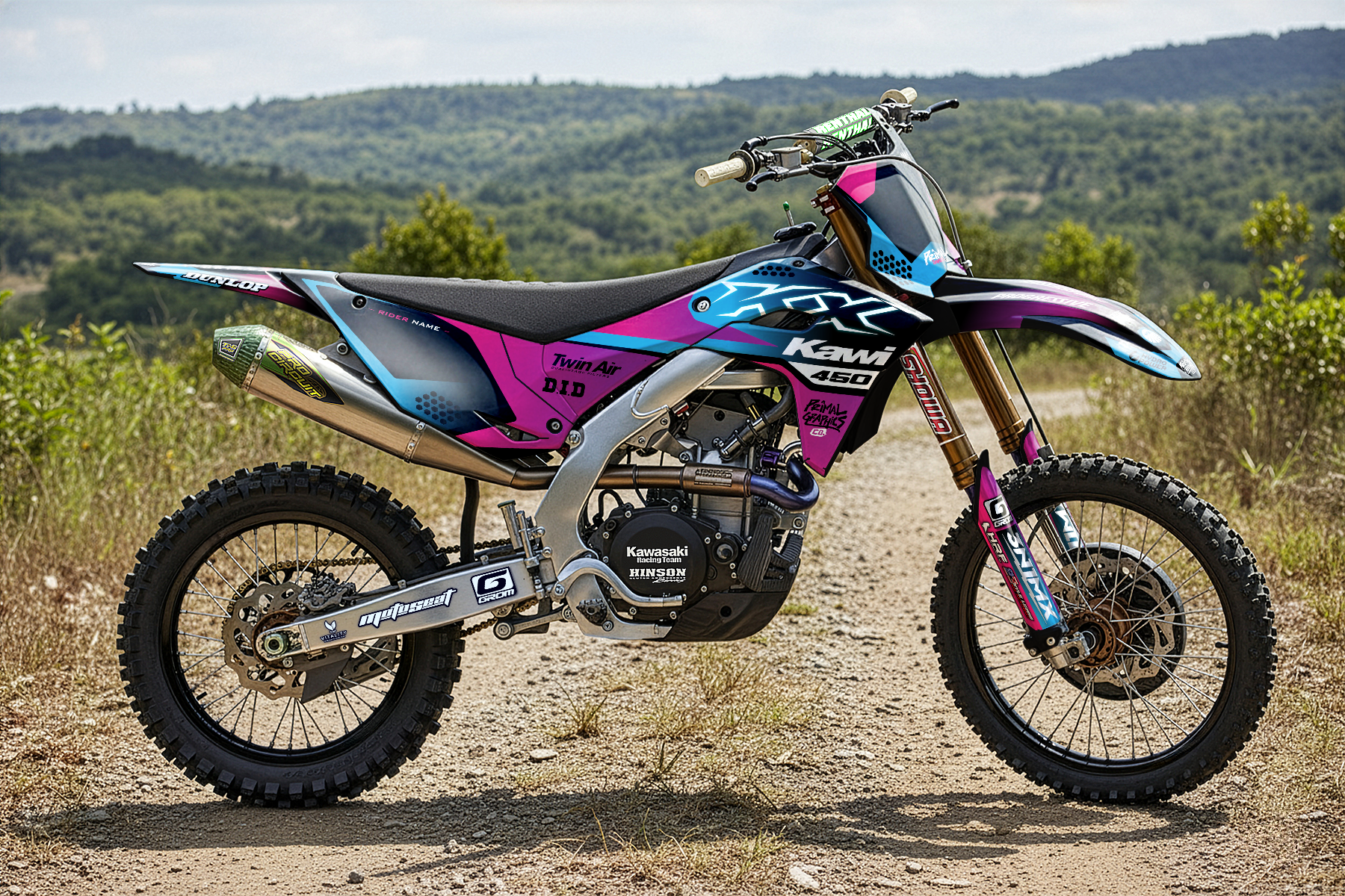 PRIMAL GRAPHICS CO – CYBER DRIVE SERIES KX450F MOTOCROSS GRAPHICS MX GRAPHICS KAWASAKI 2