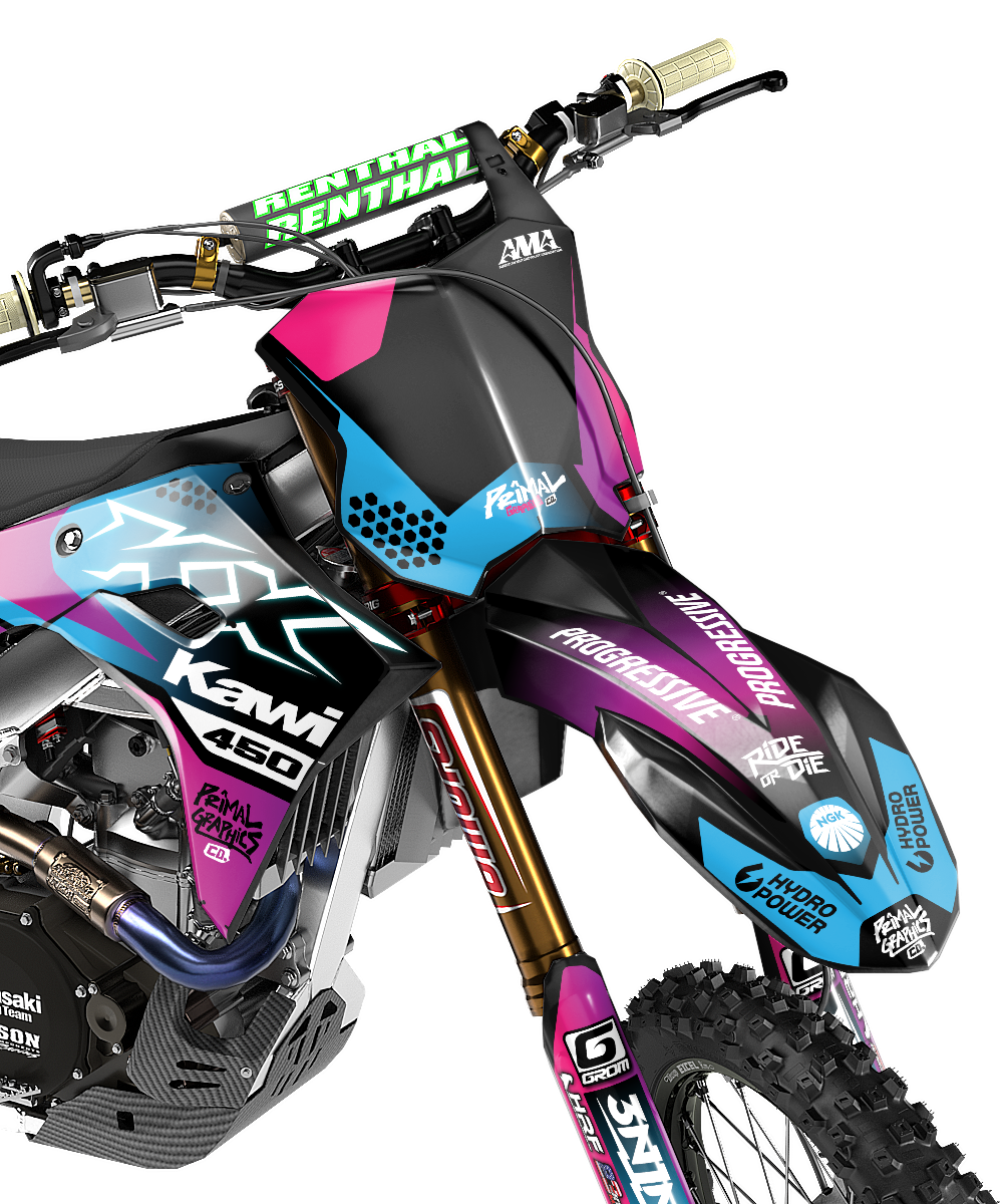 PRIMAL GRAPHICS CO – CYBER DRIVE SERIES KX450F MOTOCROSS GRAPHICS MX GRAPHICS KAWASAKI 3