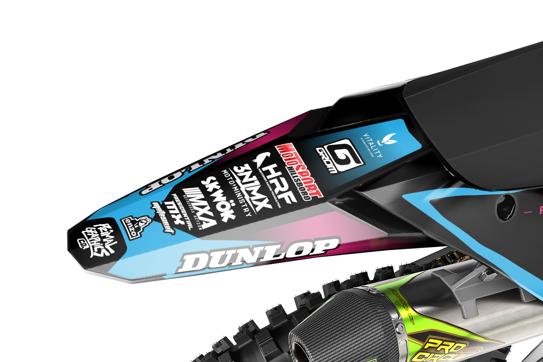 PRIMAL GRAPHICS CO – CYBER DRIVE SERIES KX450F MOTOCROSS GRAPHICS MX GRAPHICS KAWASAKI 4