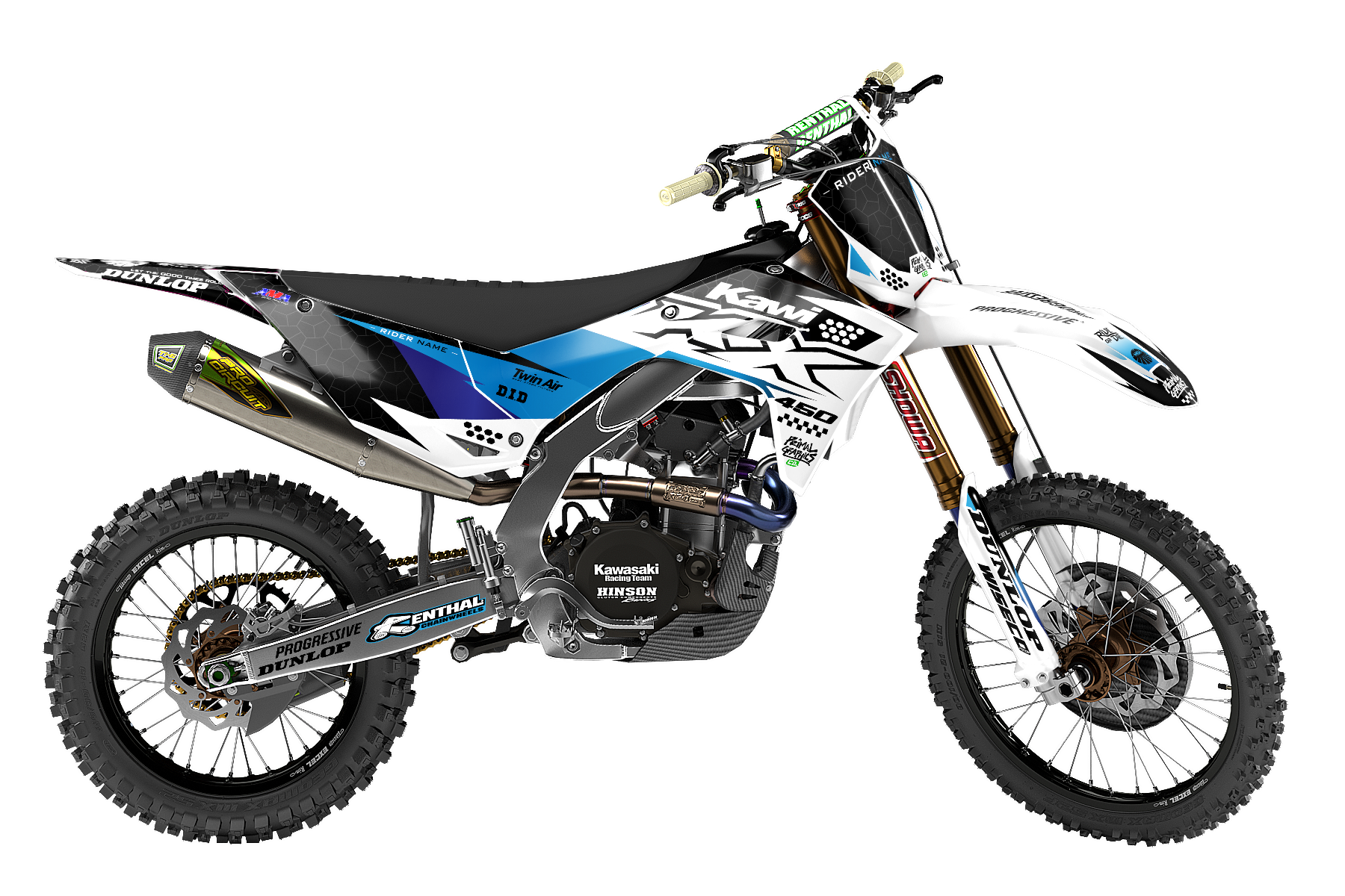 PRIMAL GRAPHICS CO - ION SERIES KX450F MOTOCROSS GRAPHICS MX GRAPHICS KAWASAKI 2