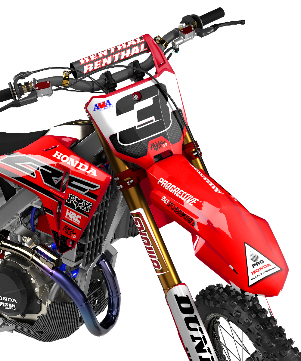PRIMAL GRAPHICS CO – CRF250 CRF450 CR125 CR250 CR500 – MX GRAPHICS KITS – MACH3 – EZRA LUSK 3