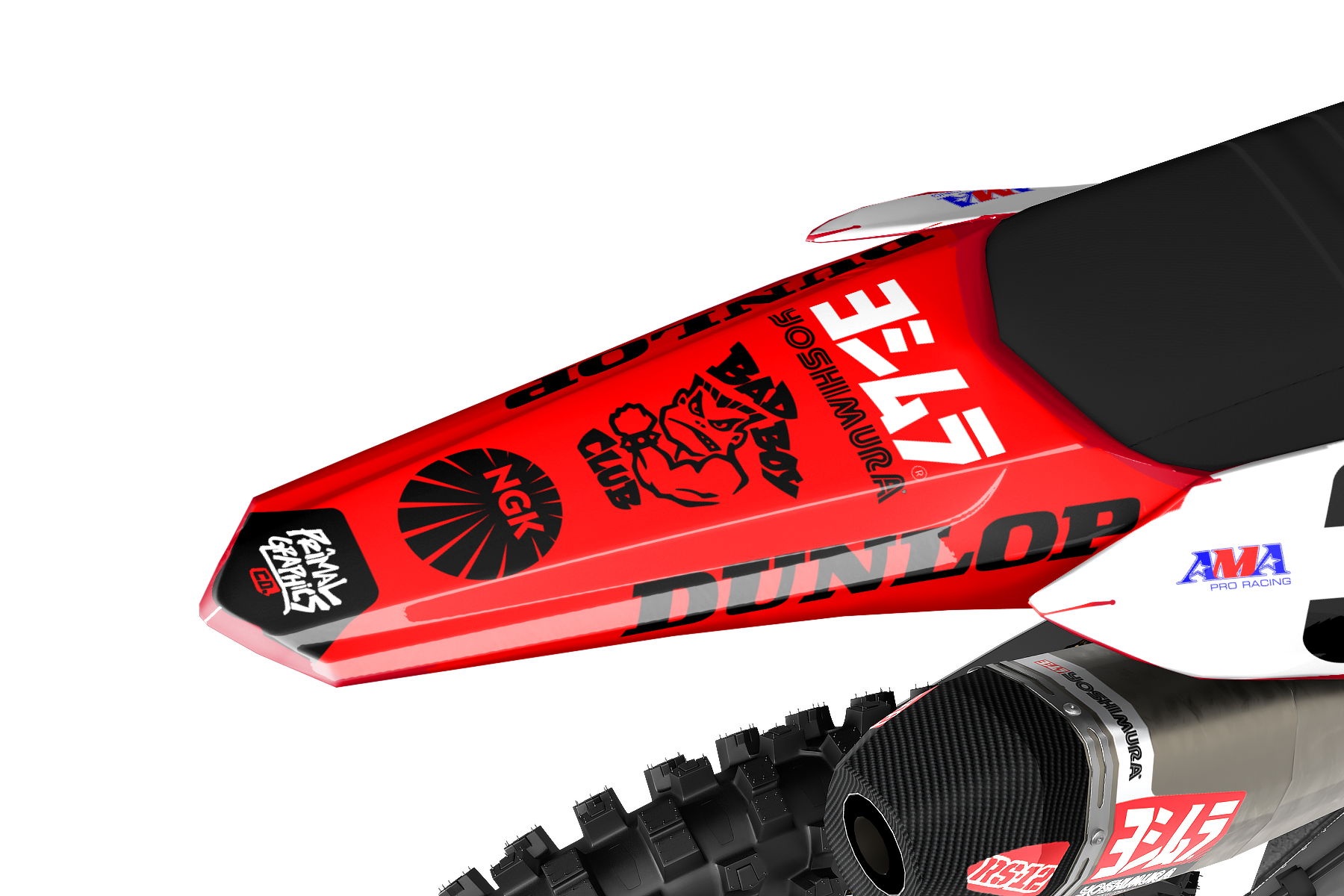 PRIMAL GRAPHICS CO – CRF250 CRF450 CR125 CR250 CR500 – MX GRAPHICS KITS – MACH3 – EZRA LUSK 4